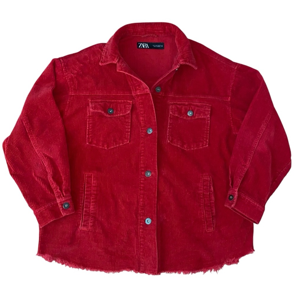 Zara Red Corduroy Jacket